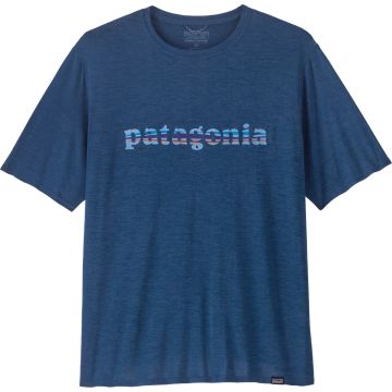 Maglia da uomo Patagonia Capilene® Cool Daily Graphic '73 Text Logo: Clement Blue X-Dye