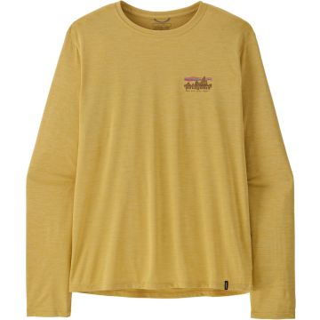Maglia da uomo Patagonia Capilene® Cool Daily Shirt '73 Skyline Limestone Yellow - Light Limestone Yellow X-Dye