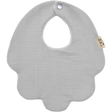 Bavaglino Cucusettete Fiore Grigio