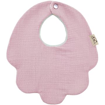 Bavaglino Cucusettete Fiore Rosa antico