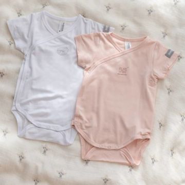 Confezione di 2 body Bamboom a maniche corte Rosa 04