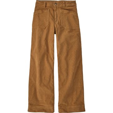 Pantaloni da donna Patagonia Wide-Leg Corduroy Nest Brown