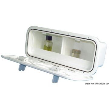 Tasca laterale portaoggetti con vano aperto