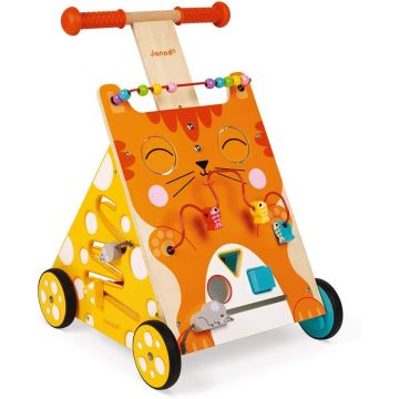 Carrello primi passi Janod "Gatto"
