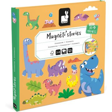 Libro magnetico Janod Magnéti'Stories "Dinosauri"