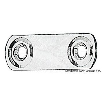 Piastrina fissa cinghie 40x40 mm