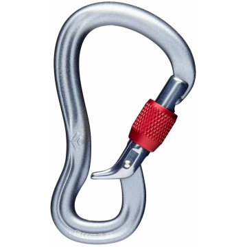 Moschettoni Black Diamond GridLock Screwgate Carabiner Grey