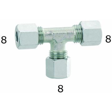 Raccordo gas a T Gok Ø 8 mm