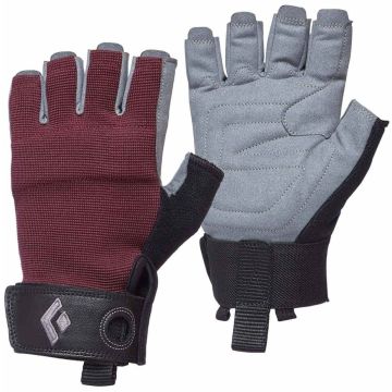 Guanti da donna Black Diamond Crag Half Finger Woman Bordeaux