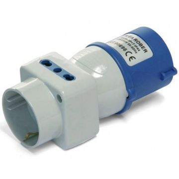 Adattatore spina Rober CEE 2 Biprese + Schuko