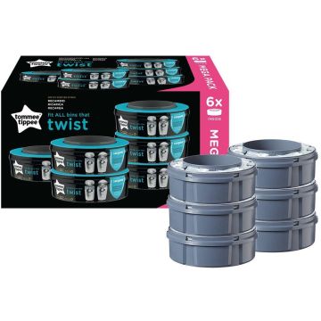 Ricariche Tommee Tippee per Sangenic Twist & Click (6 pezzi)