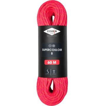 Mezza corda Cousin Supercouloir 8.0 mm x 60 m Pink Raspberry