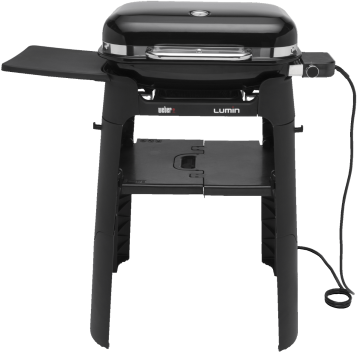 Barbecue elettrico Weber Lumin con supporto Nero