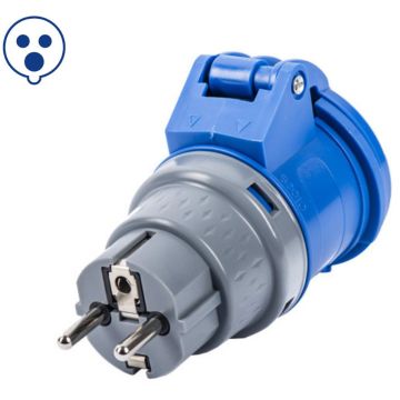 Adattatore Rober SCHUKO / presa CEE 16A 250V