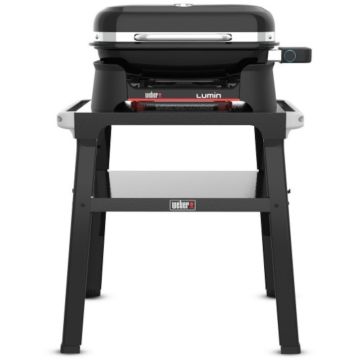 Barbecue elettrico Weber Lumin con supporto Nero