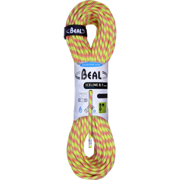 Mezza corda Beal Ice Line 8.1 mm Golden Dry 60 m Anis
