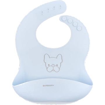 Bavaglino Bamboom in silicone Azzurro (03)