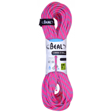 Mezza corda Beal Cobra II 8.6 mm x 60 m GoldenDry Fuchsia
