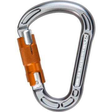 Moschettone Climbing Technology Concept WG Grigio / argento / arancione 