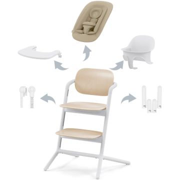 Seggiolone Cybex Lemo 4-in-1 Sand White