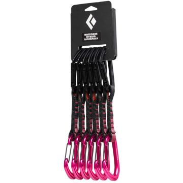 Set di rinvii Black Diamond HotForge Hybrid Quickdraw Ultra Pink 12 cm (6 pezzi)