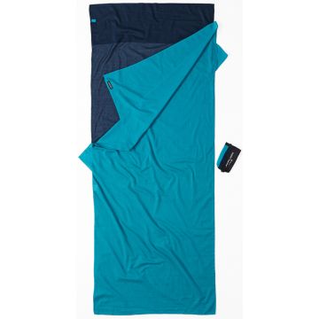 Sacco lenzuolo Cocoon TravelSheet Egyptian Cotton 220x90 cm Tuareg / Laguna Blue