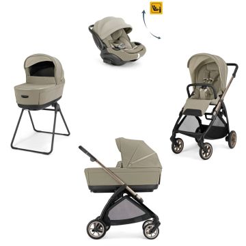 Trio Inglesina Electa System Quattro Darwin Infant Recline Bronze Black / Hangar Beige
