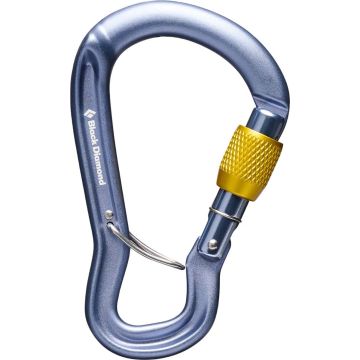 Moschettone Black Diamond GridLock Screwgate Carabiner Grey
