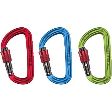 Set di moschettoni Ocun Falcon Screw 3-pack