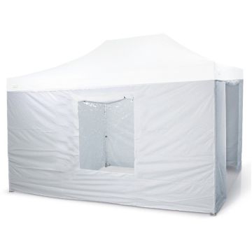 Kit di 4 pareti laterali Bertoni per gazebo Rapido 300 Bianco