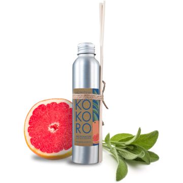 Diffusore con bastoncini Mizu Baby Kokoro Pompelmo Salvia 150 ml