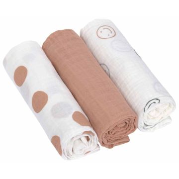 Mussolina Lässig Tiny Smile 85 x 85 cm (3 pezzi)