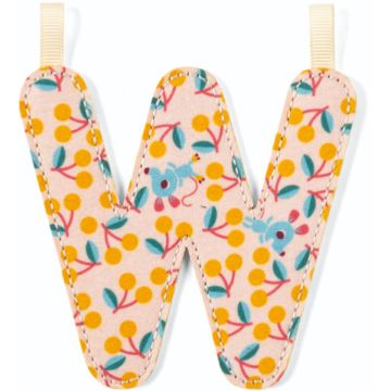 Lettera Lilliputiens W in tessuto fosforescente Fantasia