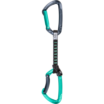 Rinvio Climbing Technology Lime Set DY 12 cm Antracite / Acquamarina