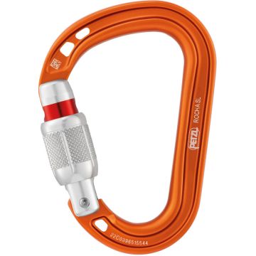 Moschettone Petzl Rocha Screw-Lock Orange