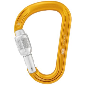 Moschettone Petzl Attache Screw-Lock Yellow