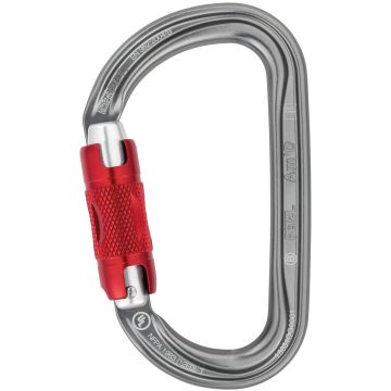 Moschettone Petzl Am’D con bloccaggio Twist-Lock