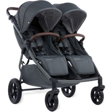 Passeggino gemellare Mast Swiss M.Twin X Volcanic Ash con ruote Lightweight Wheels