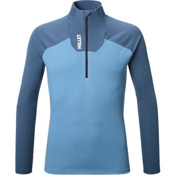 Maglia da uomo Millet Kamet TS Zip LS Coronet Blue / Saphir