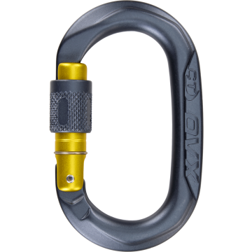 Moschettone Climbing Technology OVX SG Antracite / giallo senape
