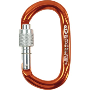 Moschettone Climbing Technology Pillar SG Arancione / argento