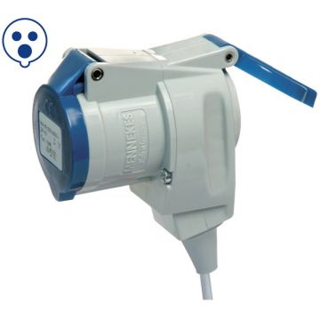 Presa volante Rober con Shuko IP44