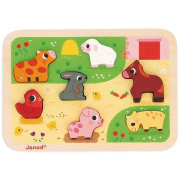 Puzzle Janod Chunky "Fattoria"