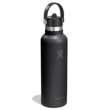 Borraccia termica Hydro Flask 21 oz Standard Mouth Flex Straw Cap Black