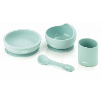 Set di stoviglie Jané Silicone Dinner Mint (U13)