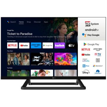 Smart TV Tele System 24" TS24FL SMG14 Android TV 12V DC / 220V AC