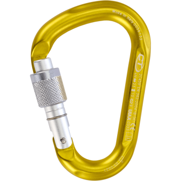 Moschettone Climbing Technology Snappy SG giallo senape / argento / grigio