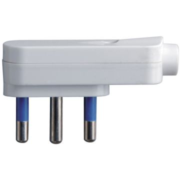 Spina piatta Rober 10A 2P+T Bianca