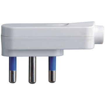 Spina piatta Rober 16A 2P+T Bianca