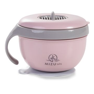 Piatto termico Mizu Baby Taiki Warm Rosa